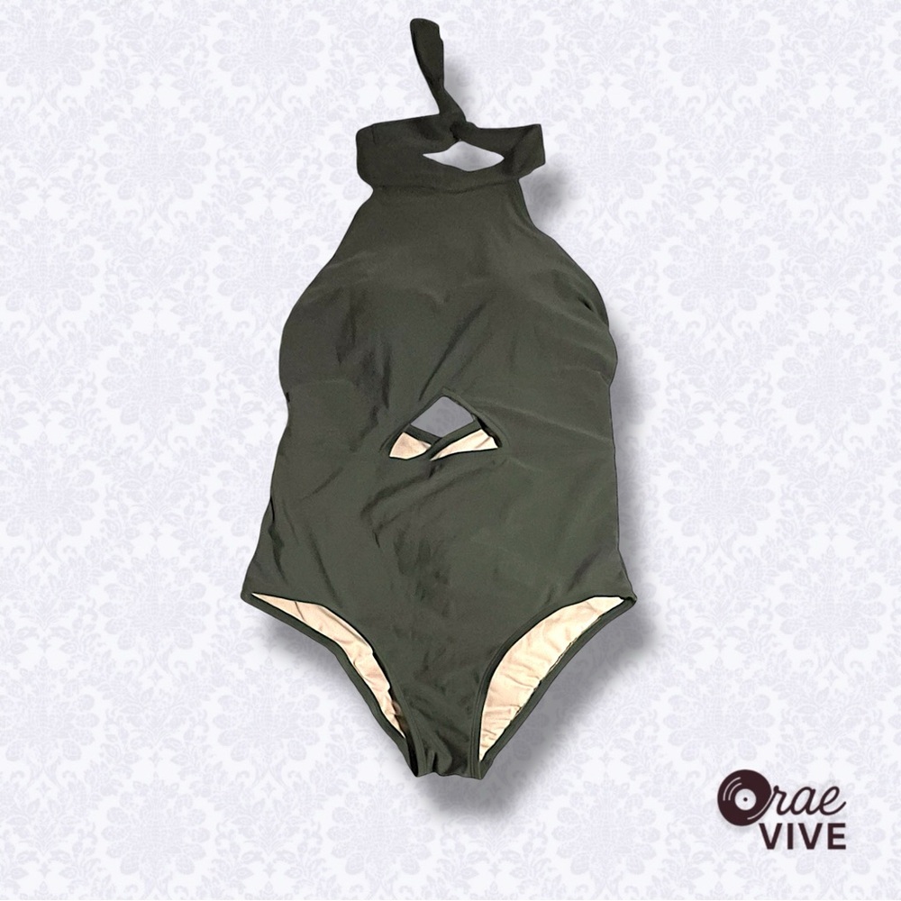 Kona Sol Women’s One Piece Swimsuit in Olive [L]